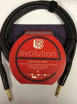 Empire Guitars Pro Co Evolution EVLGCN-10 Instrument Cable 10 Ft Straight/Straight *Free Shipping In The USA* Accessories