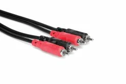 Empire Guitars Accessories Hosa Dual RCA - Dual RCA Stereo Interconnect Cables 2 Meters Long