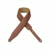Empire Guitars Levy's DM17-WAL Walnut 2.5" Leather Guitar Strap *Free Shipping In The USA*