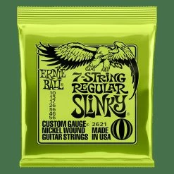 Empire Guitars Accessories Ernie Ball 2621 7-String Regular Slinky Electric Guitar Strings, .010 - .056
