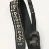 Empire Guitars Souldier Fillmore White Brown On Black Torpedo Guitar Strap *Free Shipping In The US*