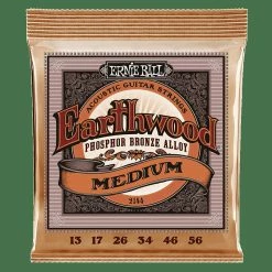 Empire Guitars Accessories Ernie Ball Earthwood Phosphor Bronze Medium Acoustic Guitar Strings (13-56) PO2144