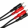 Empire Guitars Accessories Hosa Dual RCA - Dual RCA Stereo Interconnect Cables 2 Meters Long