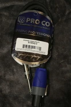 Empire Guitars Pro Co Speaker Cable S14NQ 14 AWG N/Q 3FT *Free Shipping In The USA* Accessories