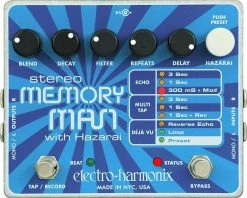 Effects Electro-Harmonix Stereo Memory Man With Hazarai *Free Shipping In The USA*