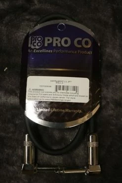 Empire Guitars Pro Co Instrument Cable L/L 2 FT EGLL-2 *Free Shipping In The US* Accessories