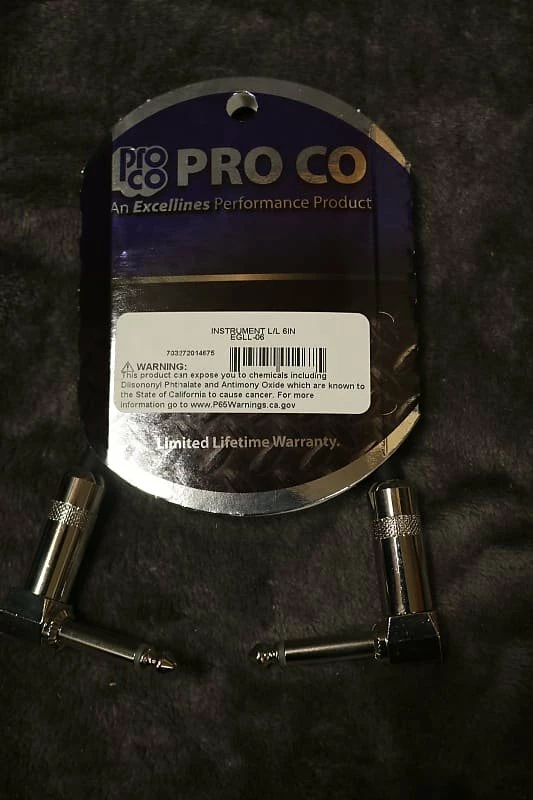 New 🤩 Empire Guitars Pro Co EGLL-06 Cable *Free Shipping In The US* Accessories 🌟 1 Empire Guitars Pro Co EGLL-06 Cable *Free Shipping In The US* Accessories