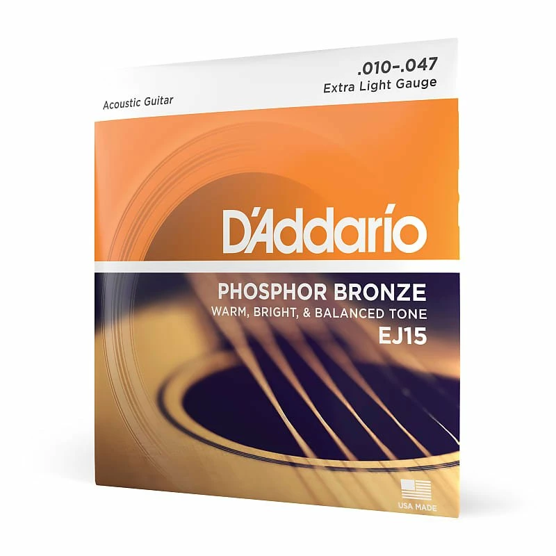 Hot Sale ๐ Empire Guitars Accessories D'Addario EJ15 Phosphor Bronze Acoustic Guitar Strings, Extra Light Gauge ๐ 2 Empire Guitars Accessories D'Addario EJ15 Phosphor Bronze Acoustic Guitar Strings, Extra Light Gauge
