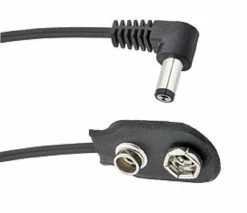 Empire Guitars Voodoo Lab PPBATR Battery Snap To Right Angle 2.1mm Cable - 18" Accessories