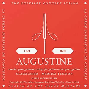 Discount ✔️ Empire Guitars Accessories Augustine Classic Red Medium Tension Classical Guitar Strings 🎁 1 Empire Guitars Accessories Augustine Classic Red Medium Tension Classical Guitar Strings
