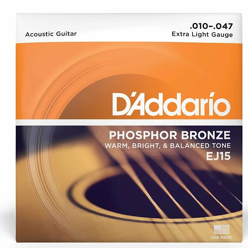 Hot Sale ๐ Empire Guitars Accessories D'Addario EJ15 Phosphor Bronze Acoustic Guitar Strings, Extra Light Gauge ๐ 1 Empire Guitars Accessories D'Addario EJ15 Phosphor Bronze Acoustic Guitar Strings, Extra Light Gauge