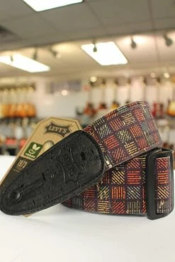 Empire Guitars Levy's Orleans Cork Black, Red, Navy, Gold Vegan Guitar Strap MX8-004 *Free Shipping In The USA* Accessories