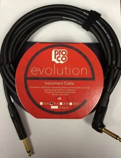 Empire Guitars Pro Co Evolution EVLGCLN-15 Instrument Cable 15 Ft Angle/Straight *Free Shipping In The USA*