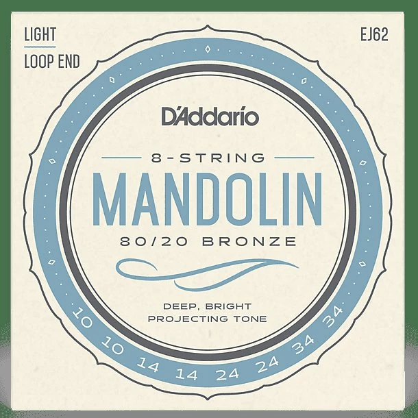 Wholesale ๐ Empire Guitars Accessories D'Addario EJ62 80/20 Bronze Mandolin Strings Light 10-34 Standard โค๏ธ 1 Empire Guitars Accessories D'Addario EJ62 80/20 Bronze Mandolin Strings Light 10-34 Standard