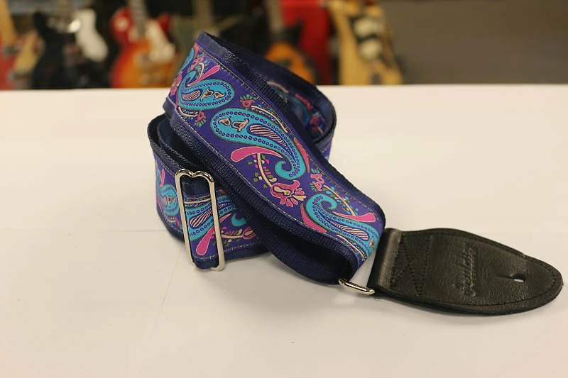 Brand new 😍 Empire Guitars Souldier Paisley Guitar Strap With Black Leather Ends *Free Shipping In The USA* Accessories 💯 1 Empire Guitars Souldier Paisley Guitar Strap With Black Leather Ends *Free Shipping In The USA* Accessories