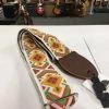 Empire Guitars Souldier Guitar Strap Diamante Multi Color W/ Brown Leather Ends *Free Shipping In The USA* Accessories