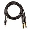 Empire Guitars D'Addario Custom Series 1/8" Stereo Plug To Dual 1/4" Plugs Audio Cable (6') PW-MPTS-06 Accessories