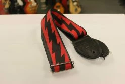 Empire Guitars Accessories Souldier Guitar Strap Lightning Bolt 2020 Red & Black *Free Shipping In The USA*