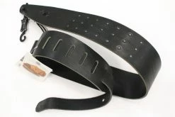 Empire Guitars Levy's MV317ONX-BLK Black Leather Guitar Strap *Free Shipping In The US*