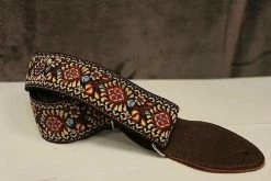 Empire Guitars Souldier Hendrix Tobacco Burst Guitar Strap W/Brown Leather Ends *Free Shipping In The USA* Accessories