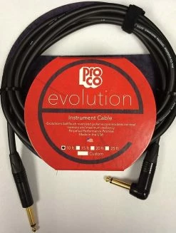 Empire Guitars Pro Co Evolution EVLGCLN-10 Instrument Cable 10 Ft Angle/Straight *Free Shipping In The USA*